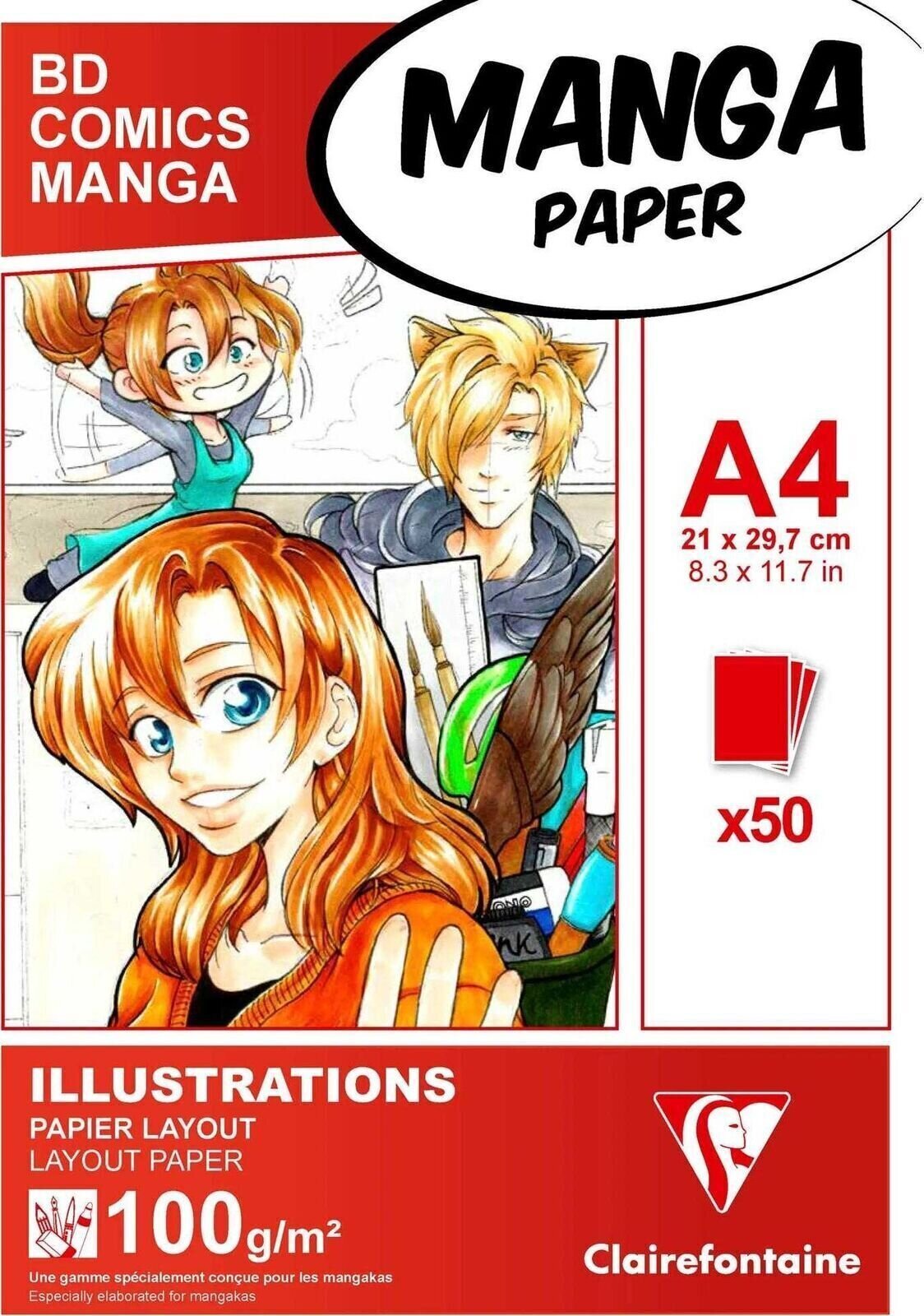 Clairefontaine Mangapaper Skicár A4 100 g
