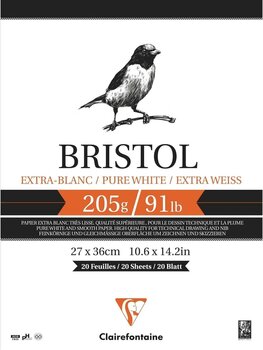 Skizzenbuch Clairefontaine Bristol Skizzenbuch 20 27 x 36 cm 205 g - 1