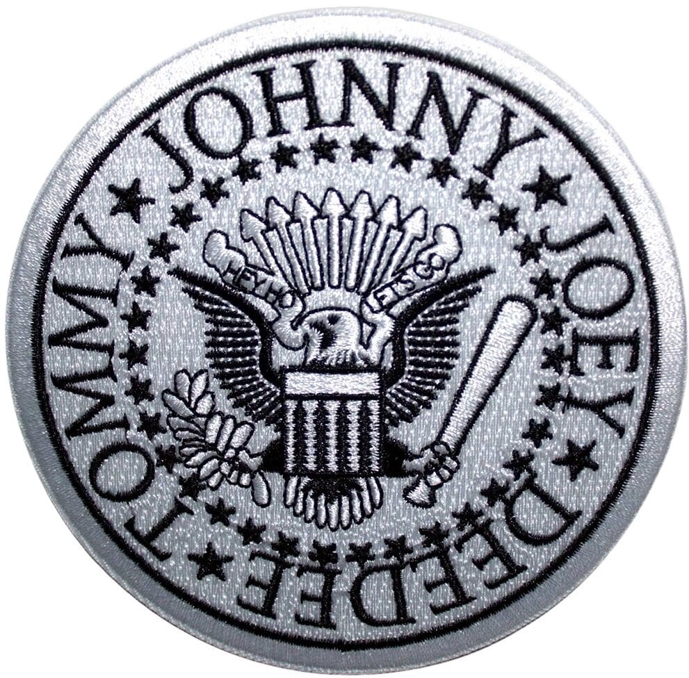 Obliž / Značka Ramones Presidential Seal Iron-On Patch White