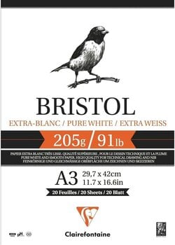 Sketchbook Clairefontaine Bristol Sketchbook 20 A3 205 g - 1