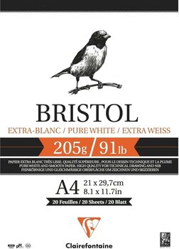 Blok za skiciranje Clairefontaine Bristol Blok za crtanje 20 A4 205 g - 1