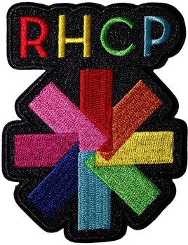 Кръпка / значка Red Hot Chili Peppers Rainbow Asterisk Iron-On пластир - 1