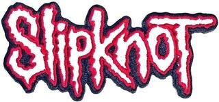 Naszywka / Odznaka Slipknot Cut-Out Logo Red Border Naszywka do prasowania Red