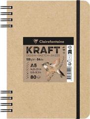 Skizzenbuch Clairefontaine 975940C Skizzenbuch 80 A5 115 g