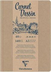 Skizzenbuch Clairefontaine Kraft Skizzenbuch 40 A5 140 g