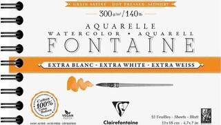 Skizzenbuch Clairefontaine Fontainewhite Skizzenbuch 12 12 x 18 cm 300 g