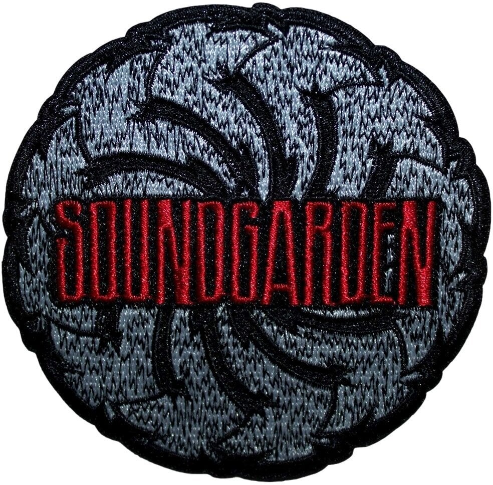 Soundgarden Logo Swirl B&W Nažehlovačka