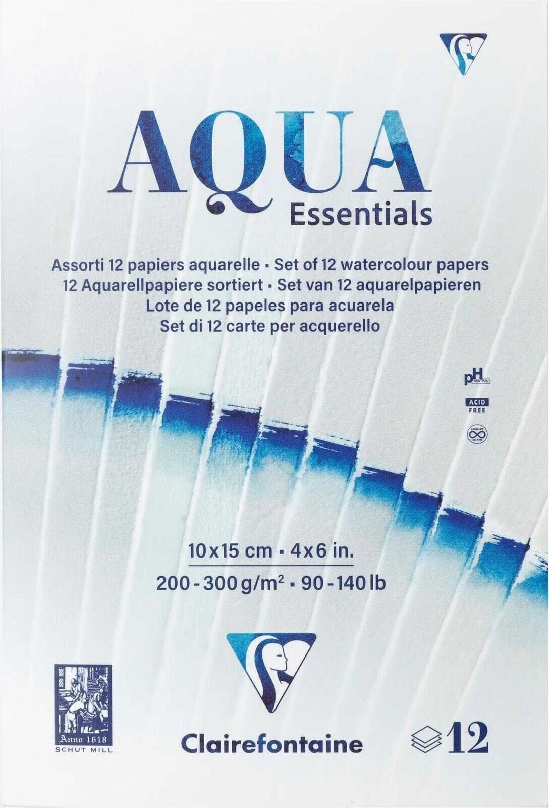 Скицник Clairefontaine 976097C Скицник 12 10 x 15 cm 200 - 300 g