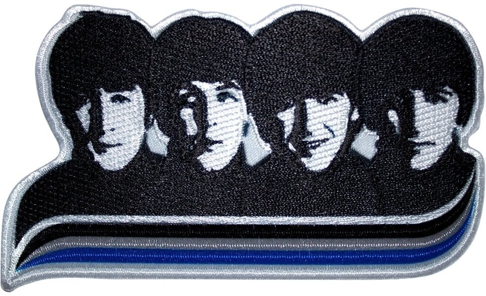 Patch / Badge The Beatles Heads & Stripes Iron-On Patch