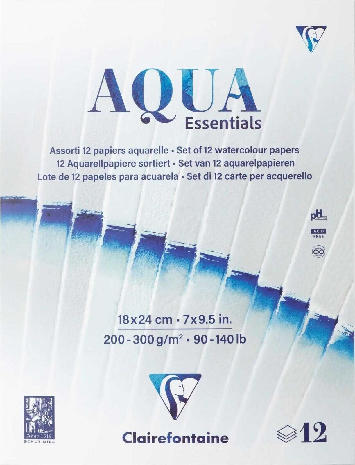 Blok za skiciranje Clairefontaine 976098C Скетцхбоок 12 18 x 24 cm 200 - 300 g