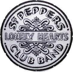 Naszywka / Odznaka The Beatles Sgt Pepper Drum B&W Naszywka do prasowania
