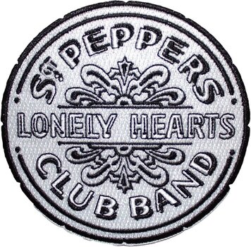 Aufnäher / Abzeichen The Beatles Sgt Pepper Drum B&W Aufbügler - 1