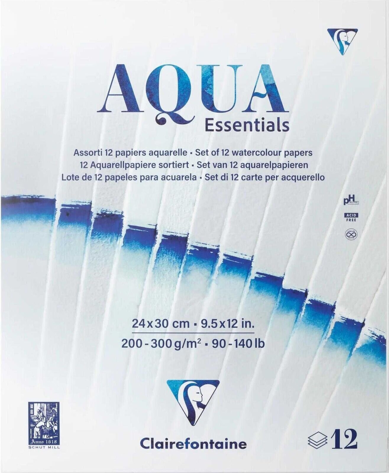 Skizzenbuch Clairefontaine 976099C Skizzenbuch 12 24 x 30 cm 200 - 300 g