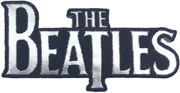 Нашивка / Значок The Beatles Silver Drop T Logo Die-Cut Iron-On Patch - 1