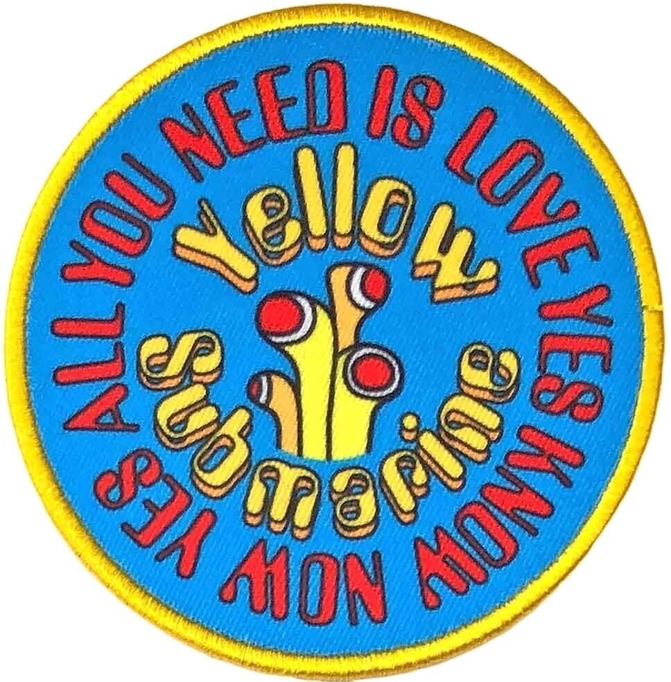 Patch / Badge The Beatles Yellow Submarine AYNIL Circle Patch à coudre