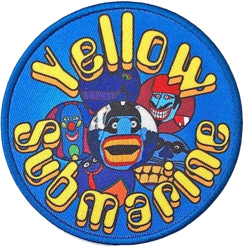 Patch / Badge The Beatles Yellow Submarine Baddies Circle Opnaaipatch
