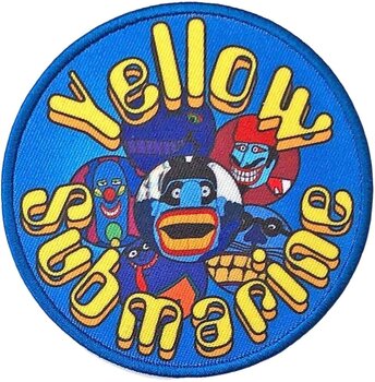 Patch / Badge The Beatles Yellow Submarine Baddies Circle Opnaaipatch - 1