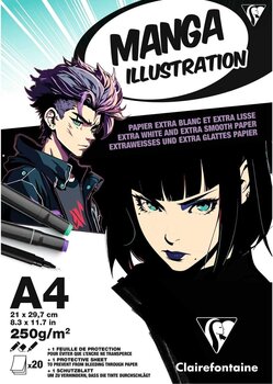Skizzenbuch Clairefontaine Manga Illustration Skizzenbuch 20 A4 250 g - 1