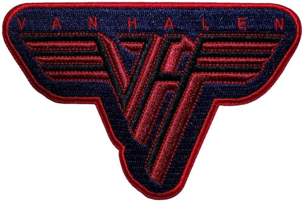 Van Halen Classic Logo Bordered Nažehlovačka