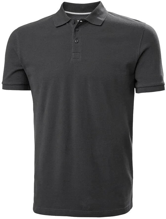 T-Shirt Helly Hansen Men's Crew Short Sleeve Polo Shirt Ebony L