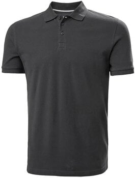 T-Shirt Helly Hansen Men's Crew Short Sleeve Polo Shirt Ebony L - 1