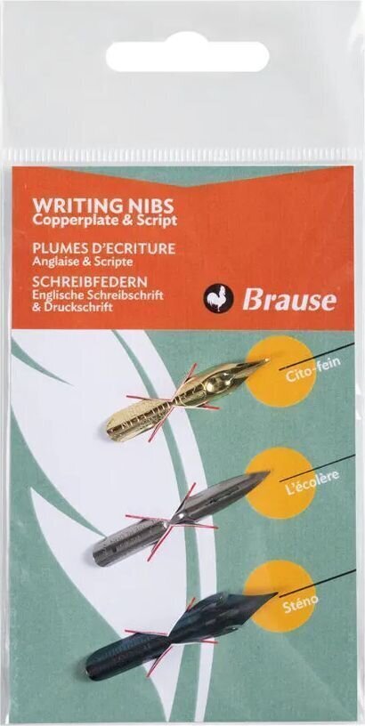 Aide calligraphique Brause 16501B Plume calligraphique Writing 3 pcs