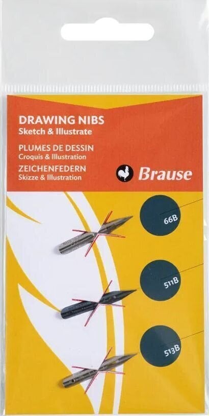 Calligraphic Aid Brause 16502B Calligraphy Nib Drawing 3 pcs