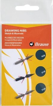 Calligraphic Aid Brause 16502B Calligraphy Nib Drawing 3 pcs - 1