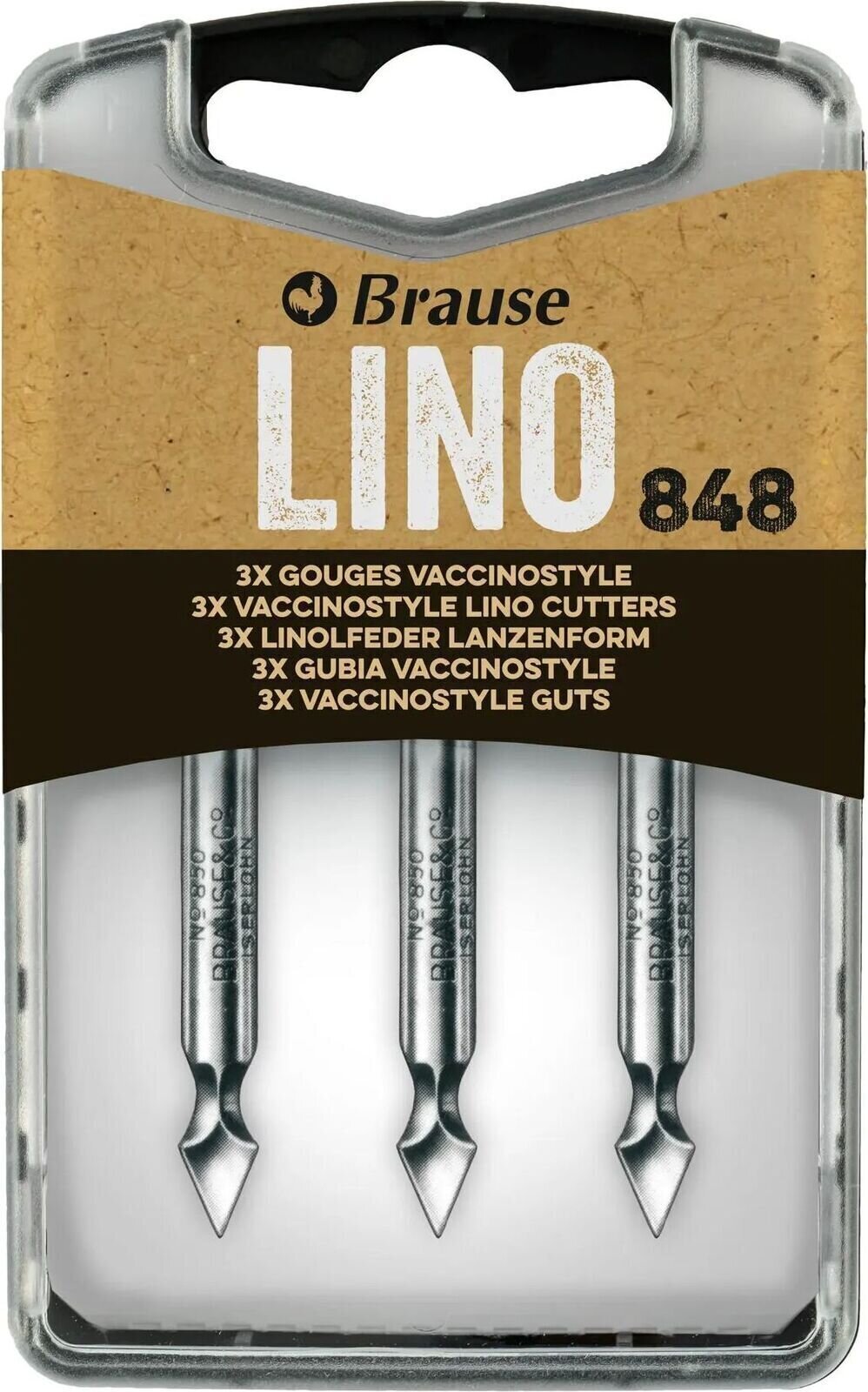 Linokaiverrin Brause 300848B Patiosarja linolle 3 kpl