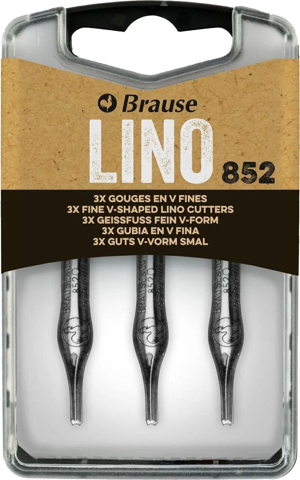 Rydlo na linoryt Brause 300852B Sada rydel na lino 3 ks