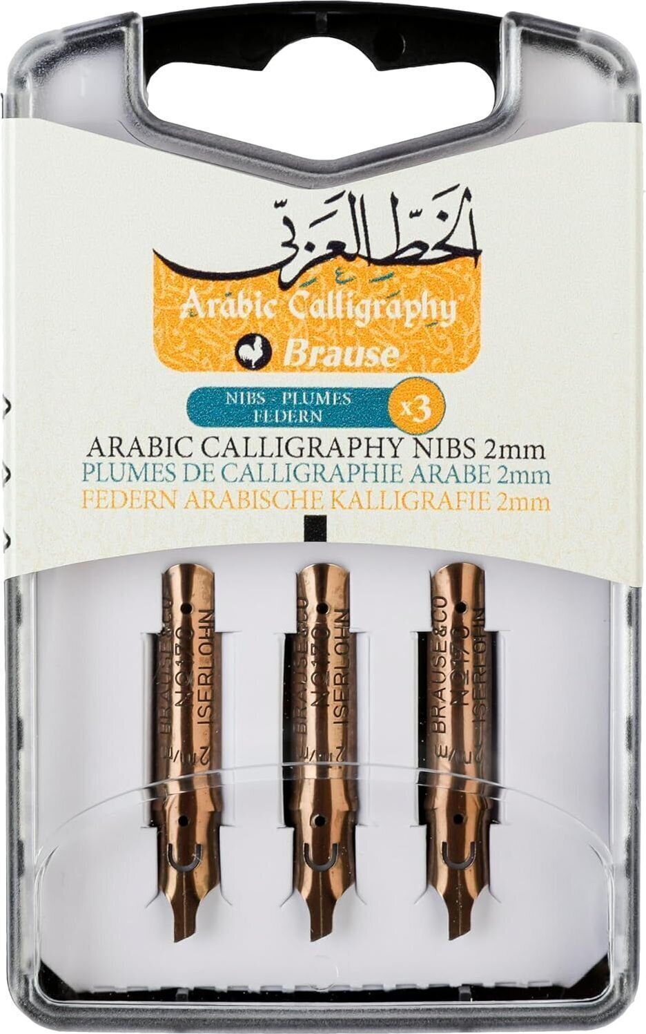 Calligraphic Aid Brause 317020B Calligraphy Nib 2 mm 3 pcs