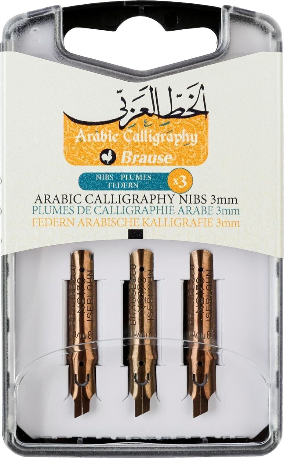 Calligraphic Aid Brause 317030B Calligraphy Nib 3 mm 3 pcs