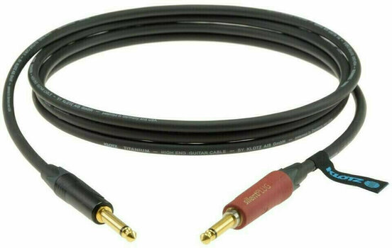 Cable de instrumento Klotz TI-0300PSP Titanium Negro 3 m Recto - Recto - 1