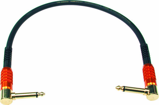 Καλώδιο Σύνδεσης, Patch Καλώδιο Klotz Pedal Patcher T.M.Stevens FunkMaster TMRR-0060 Μαύρο χρώμα 60 cm Με γωνία - Με γωνία - 1