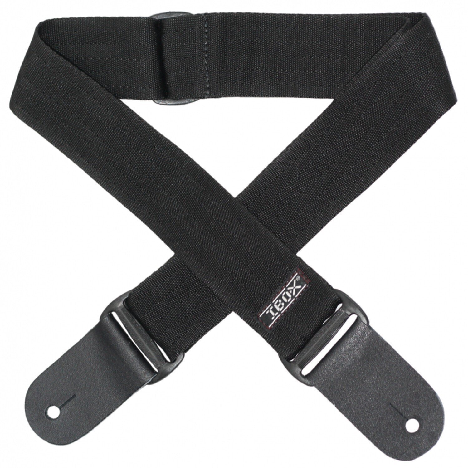 Textile guitar strap iBox CNP Colors Line Black Textile guitar strap