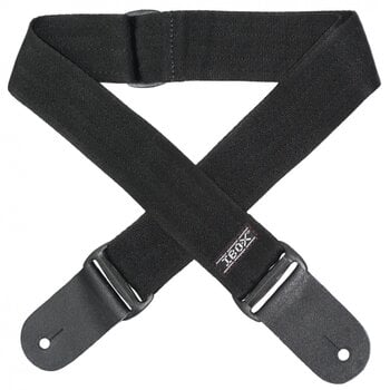 Textile guitar strap iBox CNP Colors Line Black Textile guitar strap - 1