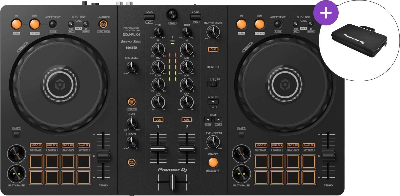 Pioneer DJ DDJ FLX4 パイオニア DDJ-FLX4 - 2-channel DJ controller for multiple DJ