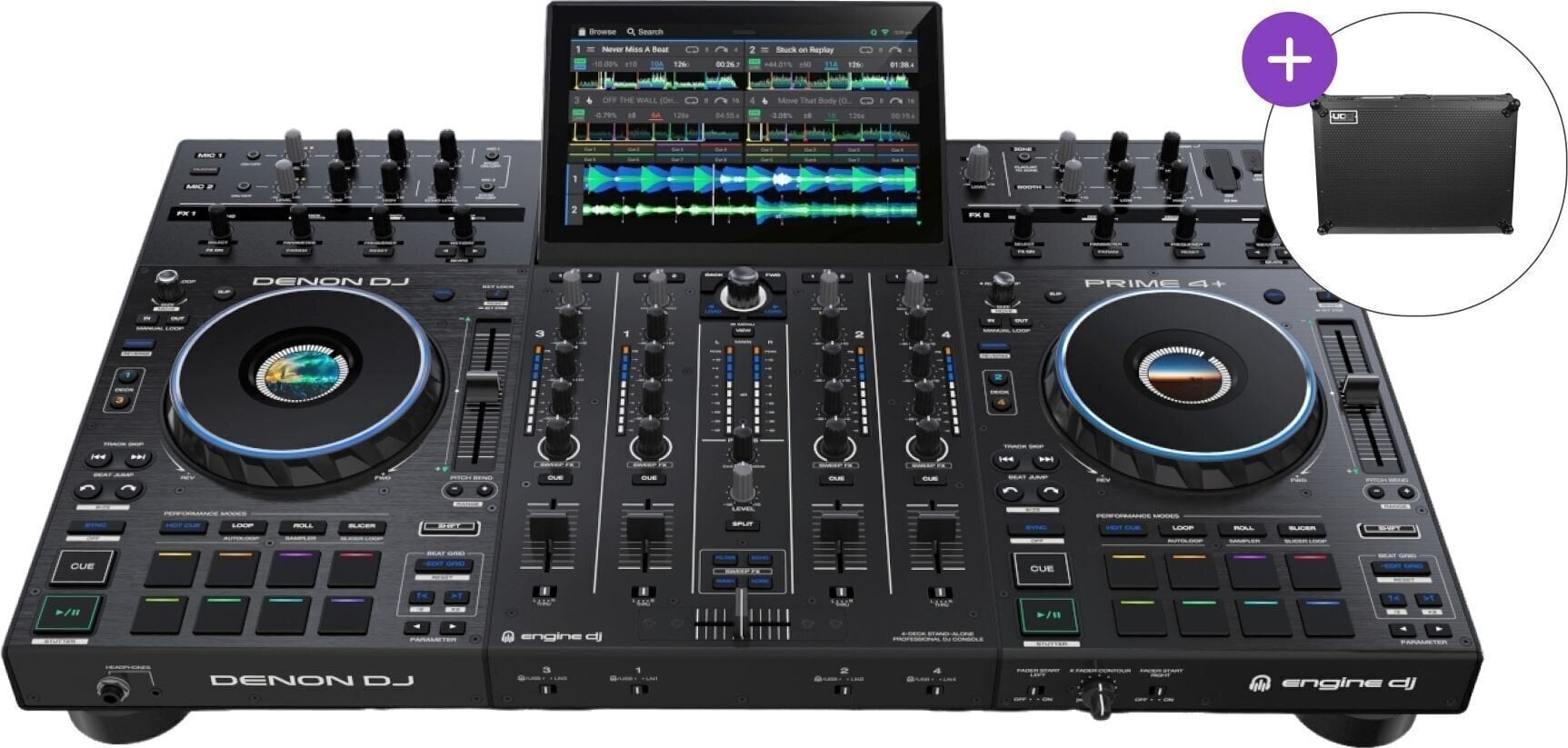 DJ Controller Denon Prime 4+ SET DJ Controller