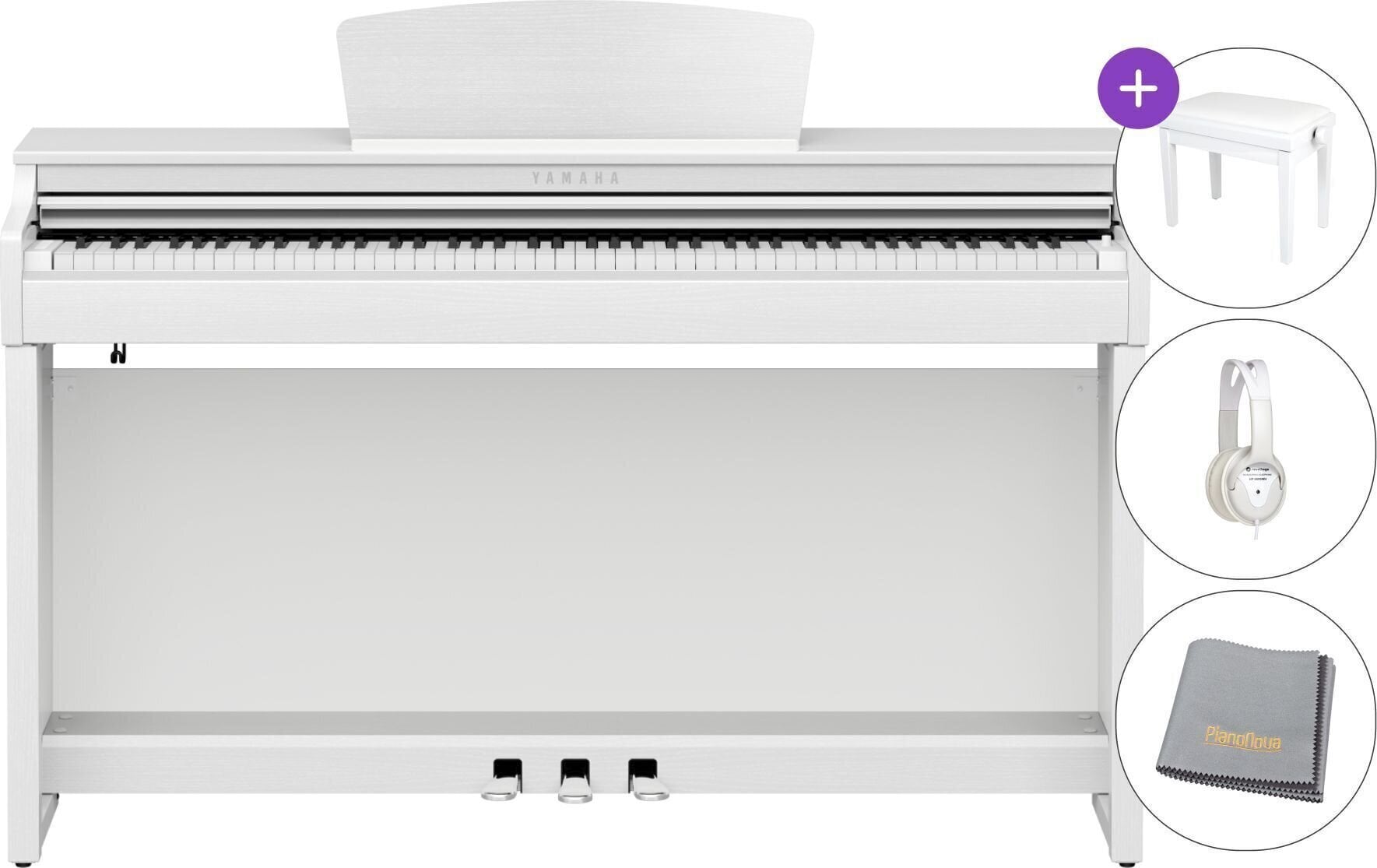 Piano numérique Yamaha CLP 725 White Piano numérique