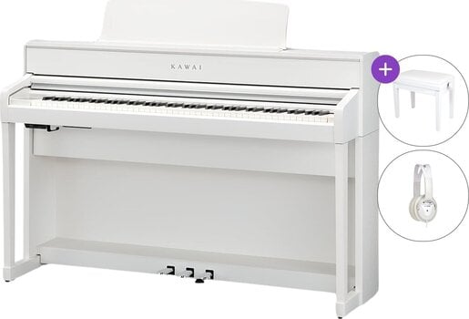 Ψηφιακό Πιάνο Kawai CA701W SET Ψηφιακό Πιάνο Premium Satin White - 1