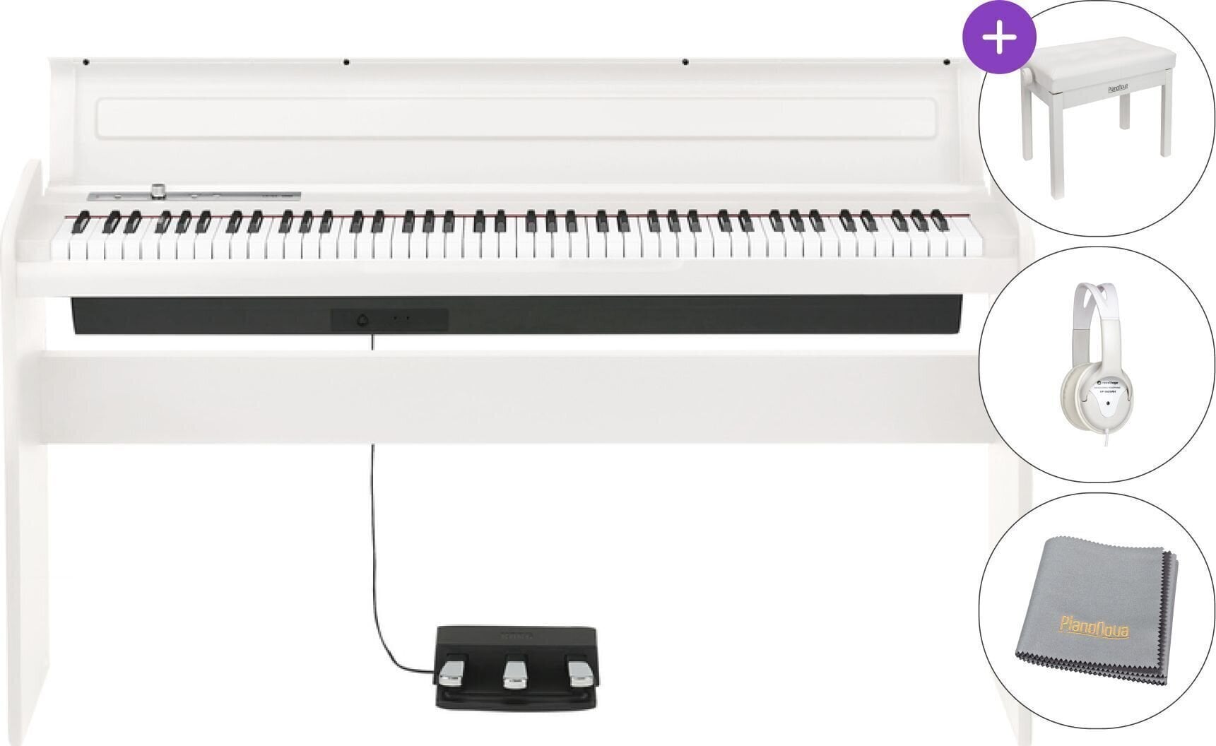 Digitalpiano Korg LP180 SET White Digitalpiano