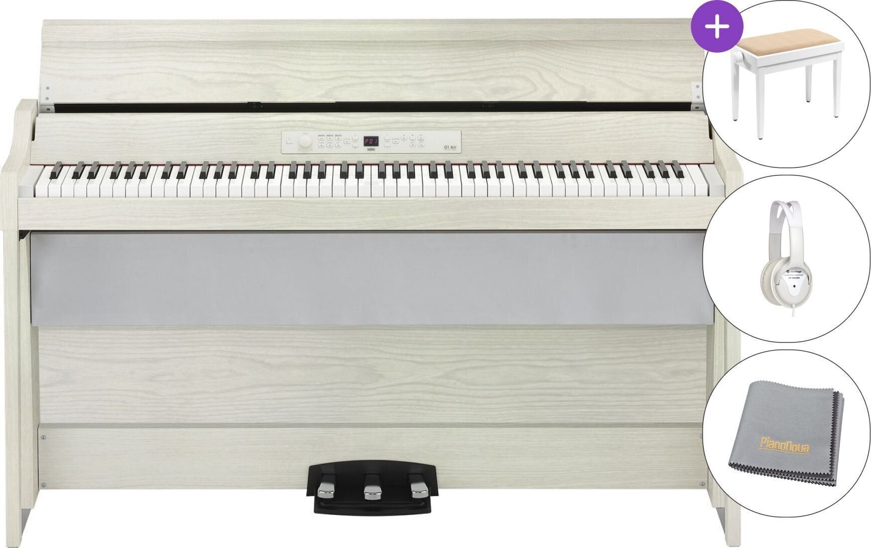 Digitalpiano Korg G1B Air SET White Ash Digitalpiano