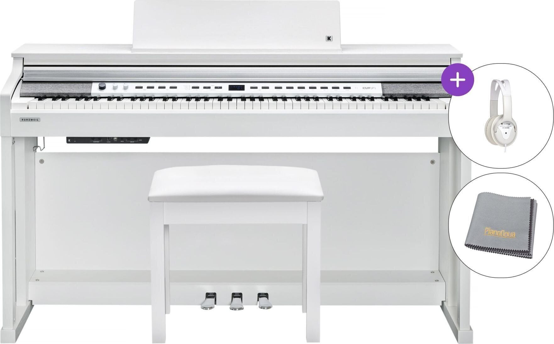 Digitální piano Kurzweil CUP P1 SET White Digitální piano