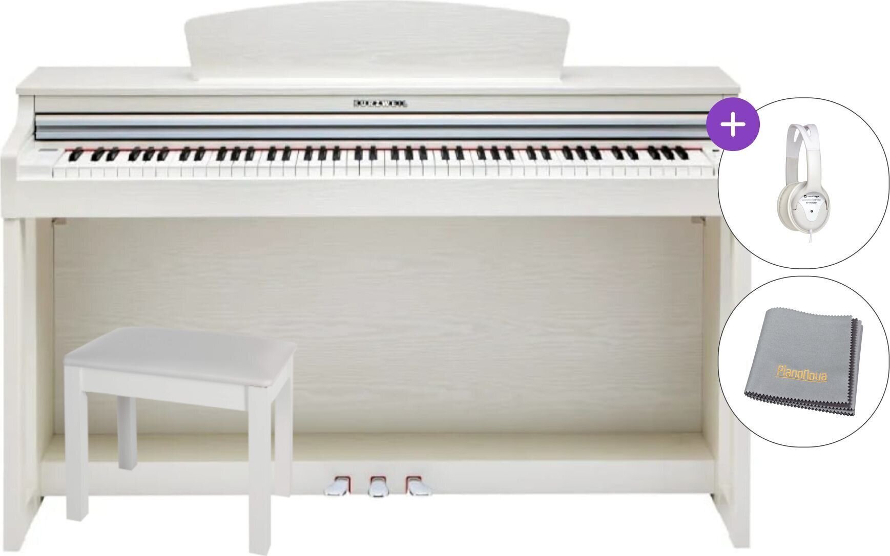 Digitalpiano Kurzweil M120-WH SET Digitalpiano White