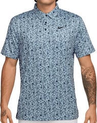 Polo Shirt Nike Dri-Fit Tour POA Print Light Armory Blue/Black