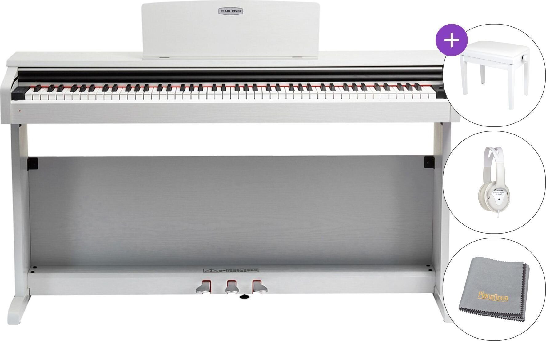 Digital Piano Pearl River V03 SET Digital Piano White