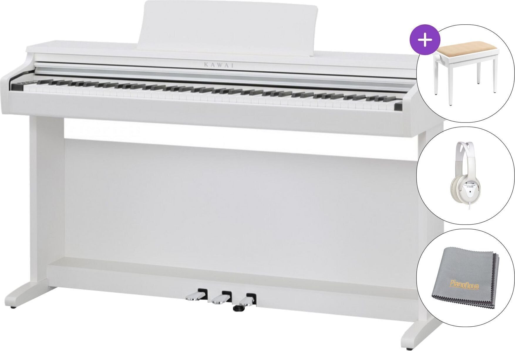 Pian digital Kawai KDP-120 SET Pian digital White