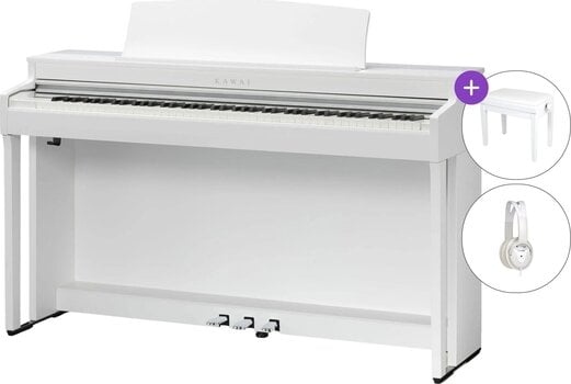 Дигитално пиано Kawai CN301 SET Дигитално пиано Premium Satin White - 1