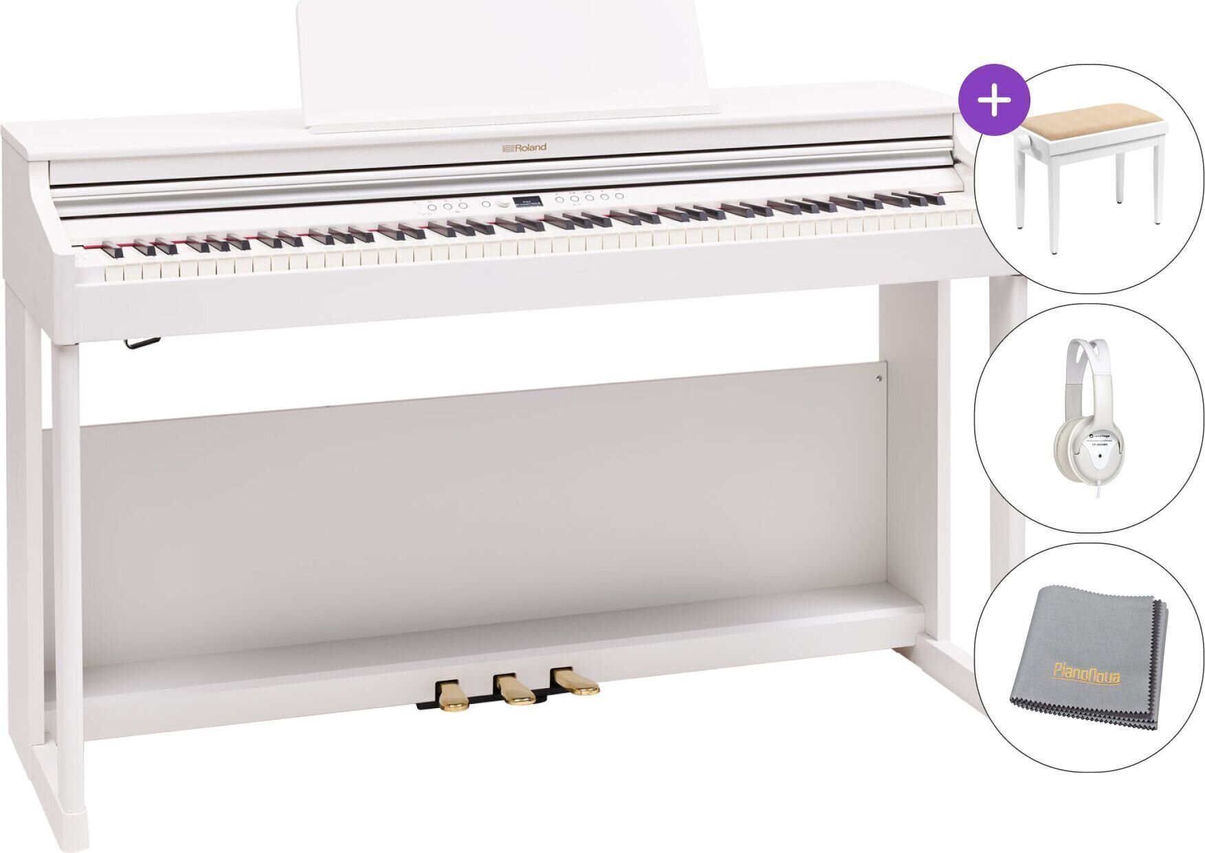Digital Piano Roland RP701 SET White Digital Piano