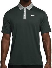 Tricou polo Nike Dri-Fit Tour Contrast Mens Night Forest/Clay Green/Pale Ivory